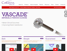 Tablet Screenshot of cardivamedical.com